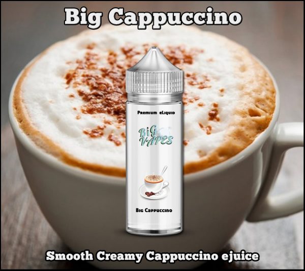 Big Vapes Big Cappuccino e-Liquid is a delicious creamy cappuccino coffee.