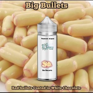 Red bullets Coated in White Chocolate